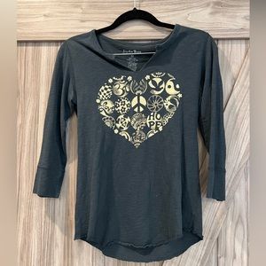 Lucky brand 3/4 sleeve shirt size xs